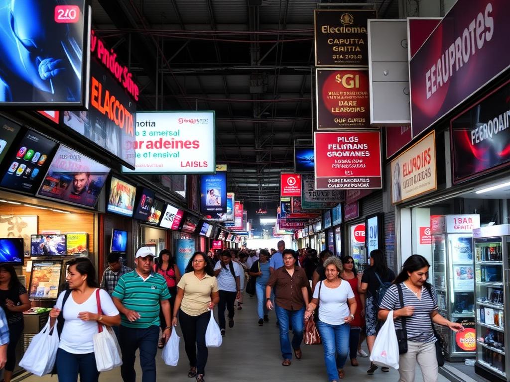 Galeria de lojas em Ciudad del Este, Paraguai